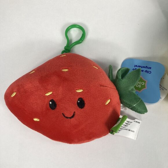 Bag clip-on bundle giggle scape plush fruit Back-to-School Purse Charm - Picture 4 of 5